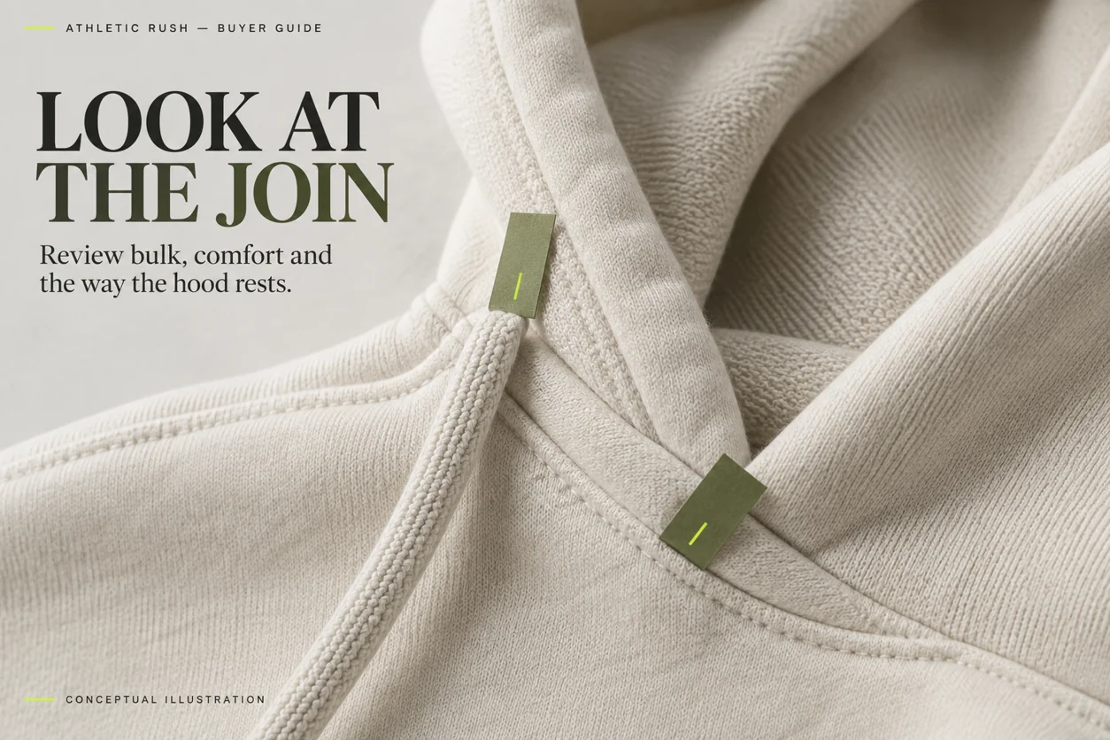 Conceptual detail of the inner hood and the hood-to-neck seam junction