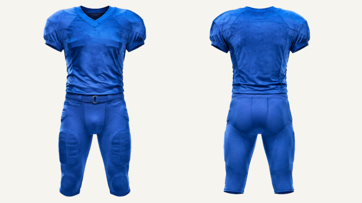 American-football Jersey — Cobalt HSL Master Tonal Wave Wash, original colour preview