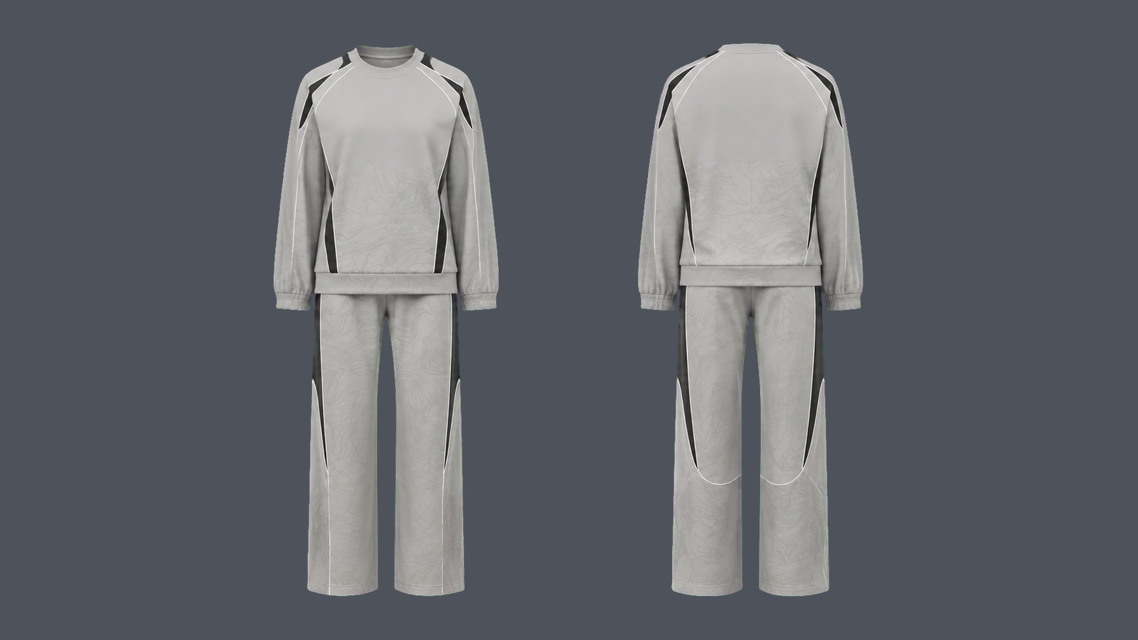 Arc Knit Set — Stone grey, original colour preview