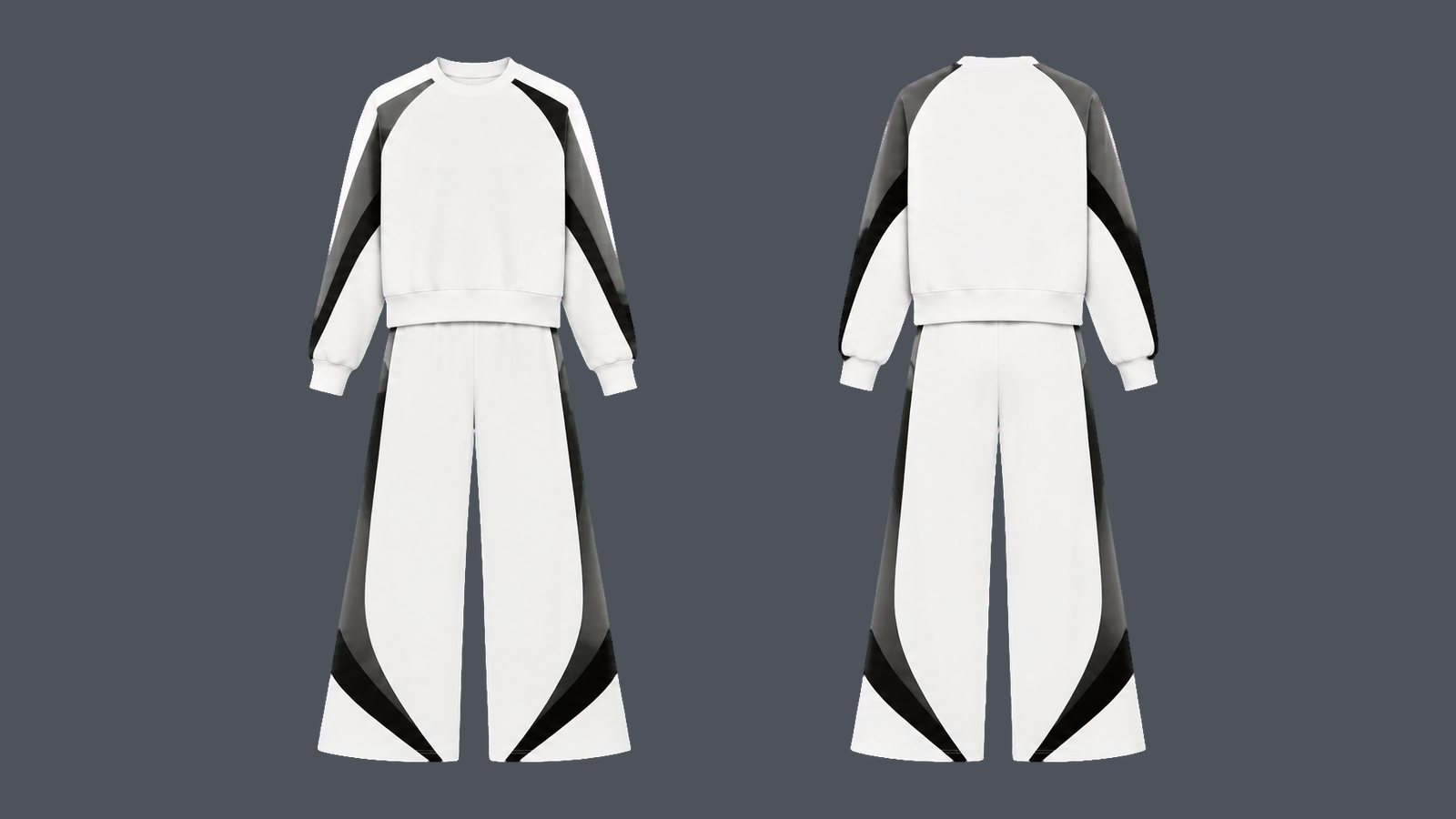 Metro Wide-Leg Set — True white, original colour preview
