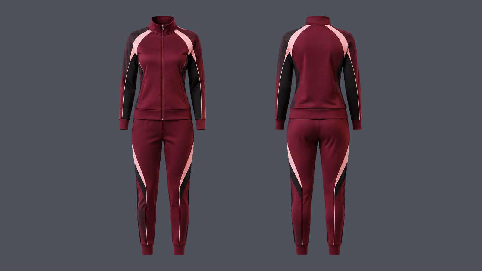 Stride Warm-Up Set — Burgundy, original colour preview