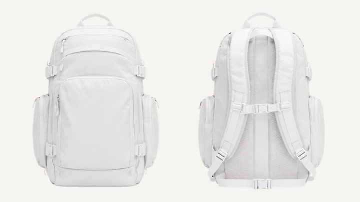Backpack — True White Matte Panel Wash, original colour preview