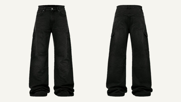 Baggy Jeans — True Black Pigment Dyed, original colour preview