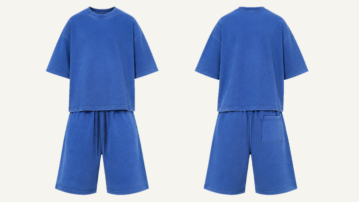 Baggy Sweat Shorts — Cobalt HSL Master Pigment Dyed, original colour preview