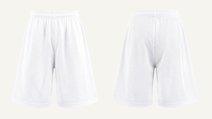 Baggy Sweat Shorts — True White Enzyme Soft Wash, original colour preview