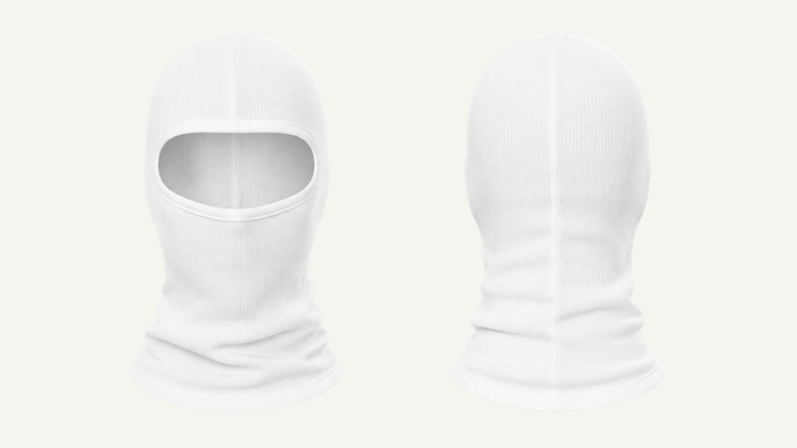 Balaclava — True White Clean Reactive Solid, original colour preview