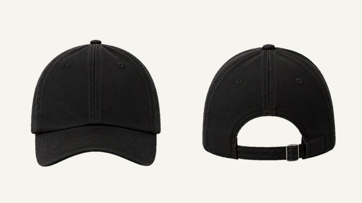 Baseball Cap — True Black Waxed Matte Finish, original colour preview