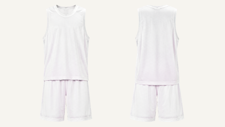 Basketball Jersey — True White Matte Panel Wash, original colour preview