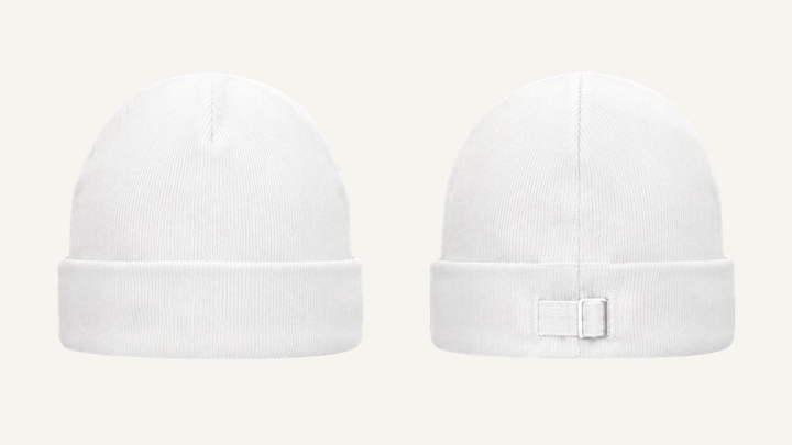 Beanie — True White Enzyme Soft Wash, original colour preview