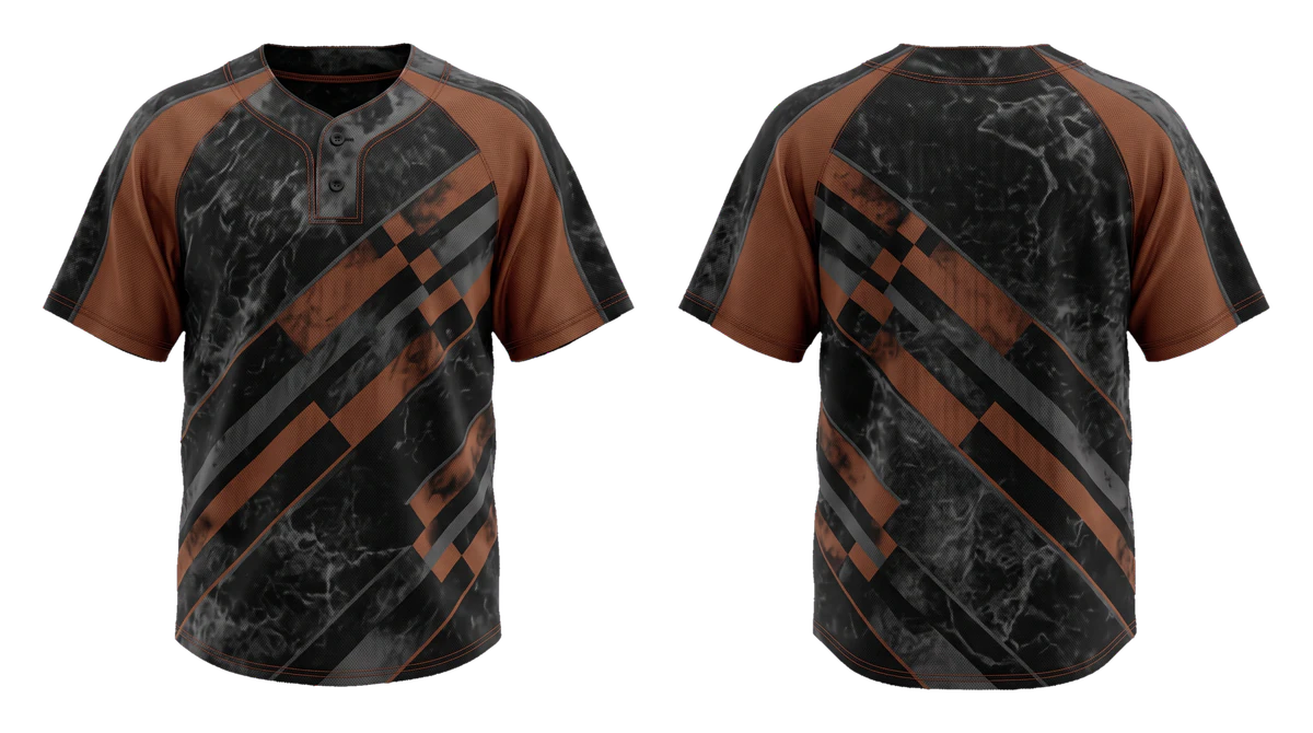 Black Copper Crosscut Baseball Jersey, original colour preview