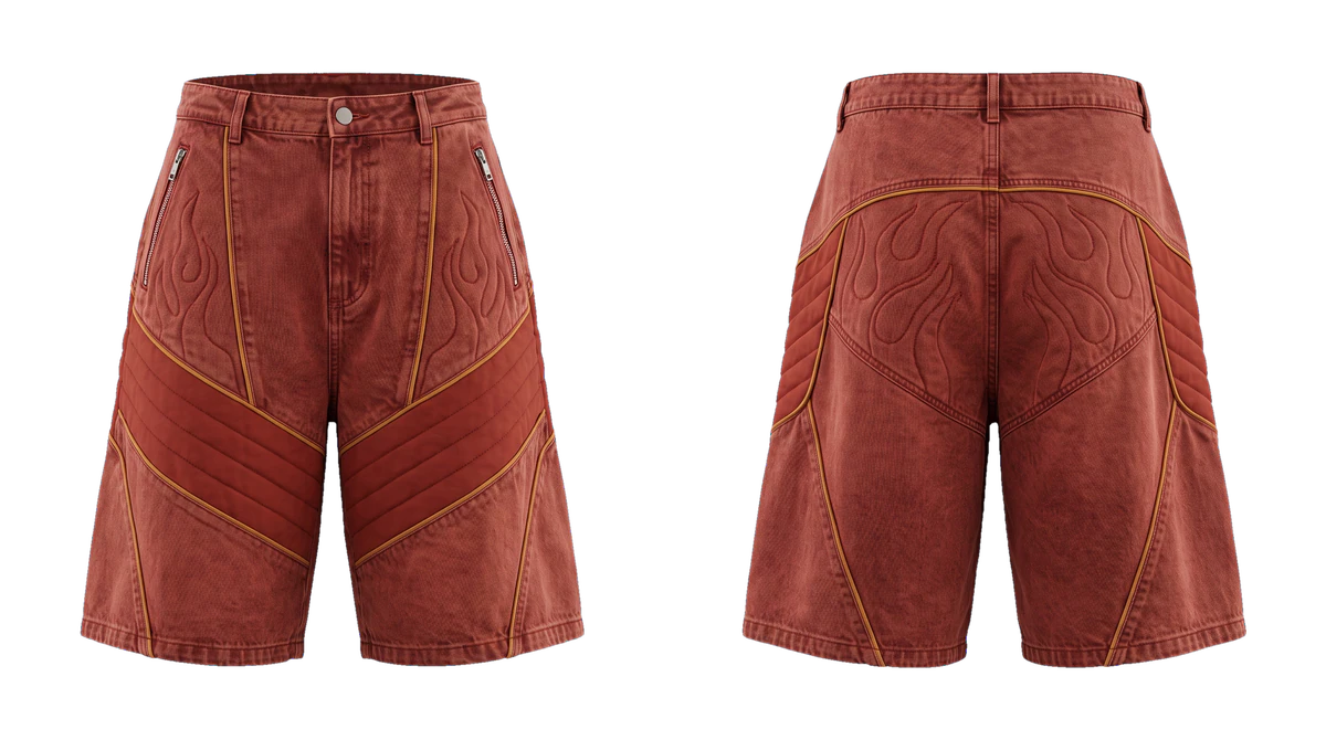 Brick Moto Chevron Shorts, original colour preview