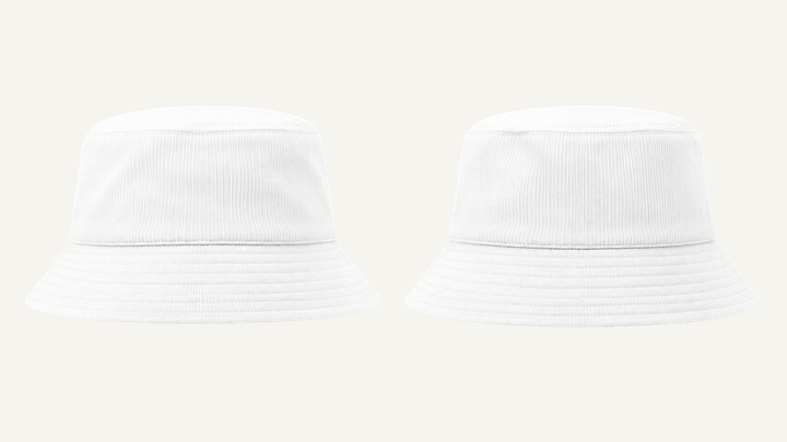 Bucket Hat — True White Clean Reactive Solid, original colour preview