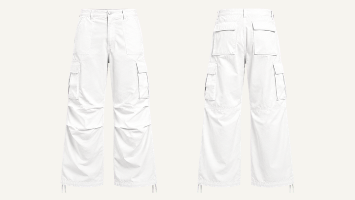 Cargo Pants — True White Enzyme Soft Wash, original colour preview