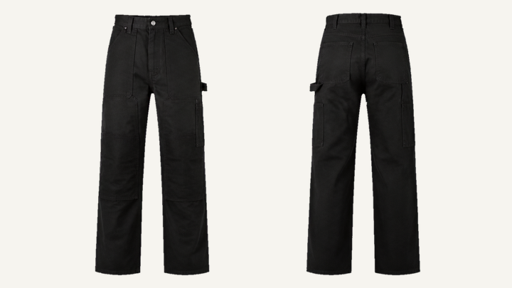 Carpenter Pants — True Black Overdyed, original colour preview