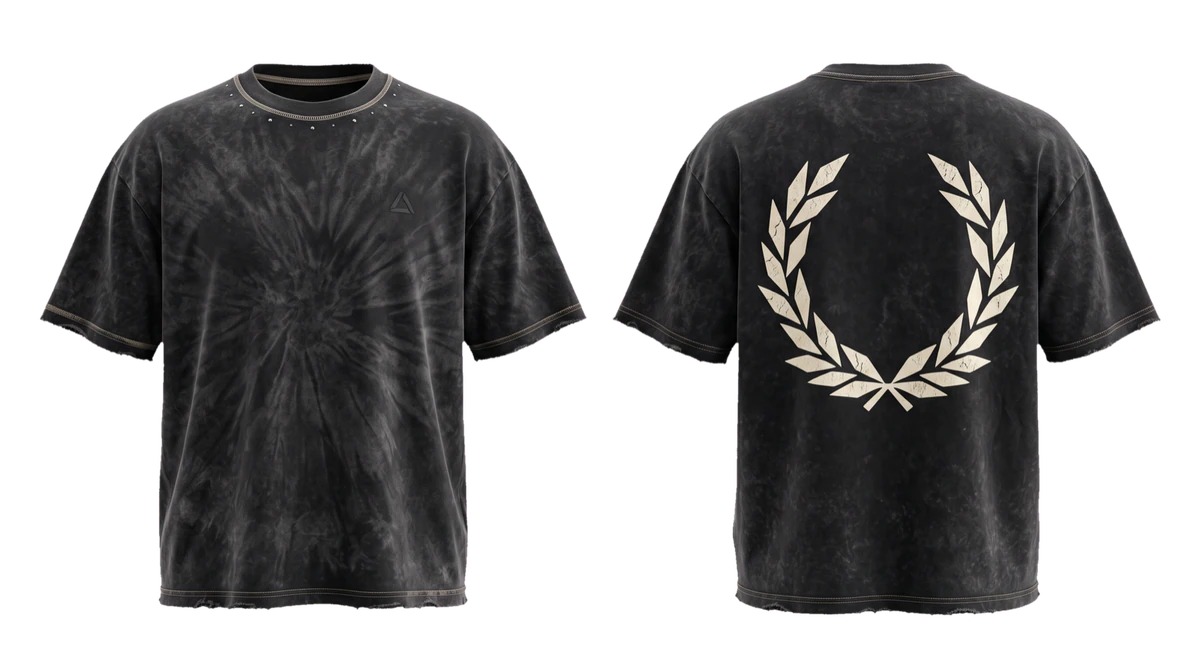 Charcoal Acid-Wash Boxy T-shirt, original colour preview