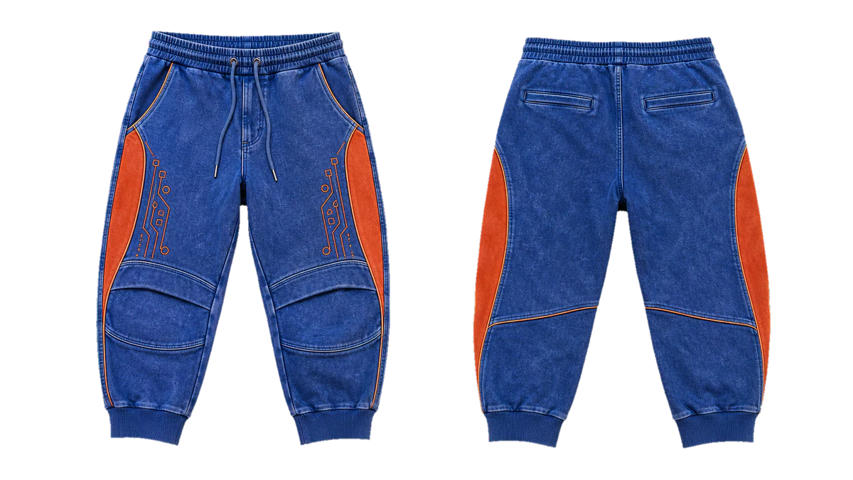 Cobalt Ember Circuit Three-Quarter Joggers, original colour preview