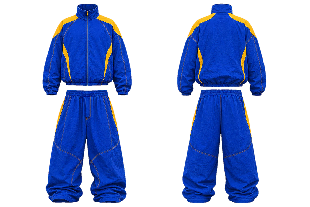 Cobalt Saffron Drift baggy tracksuit, original colour preview