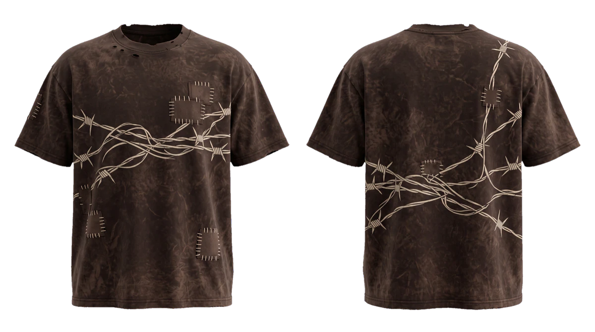 Coffee Barbwire T-shirt, original colour preview