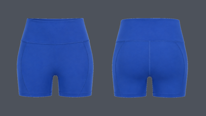 Contour Training Short — Cobalt HSL Master, original colour preview