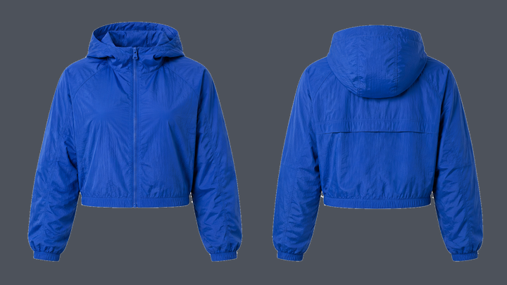 Cropped Windbreaker — Cobalt HSL Master, original colour preview