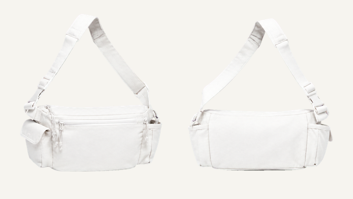 Crossbody Bag — True White Clean Reactive Solid, original colour preview
