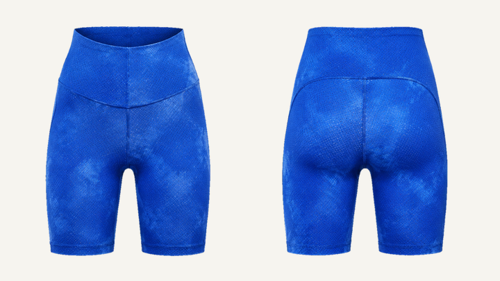 Cycling Shorts — Cobalt HSL Master Tonal Wave Wash, original colour preview