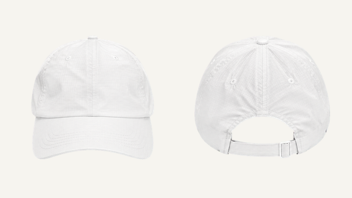 Dad Cap — True White Matte Panel Wash, original colour preview