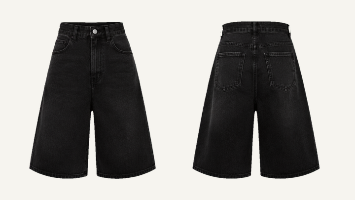 Denim Jorts — True Black Pigment Dyed, original colour preview