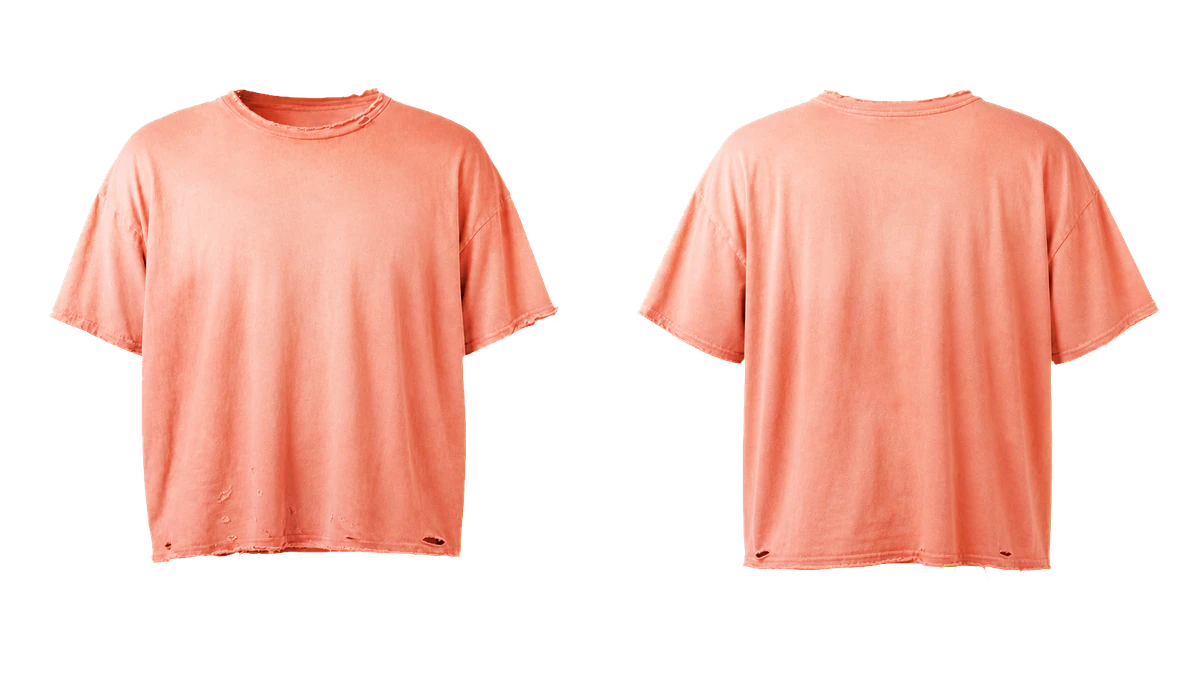 Distressed oversized T-shirt, original colour preview