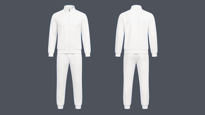 Double-Knit Warm-Up Set — True White, original colour preview