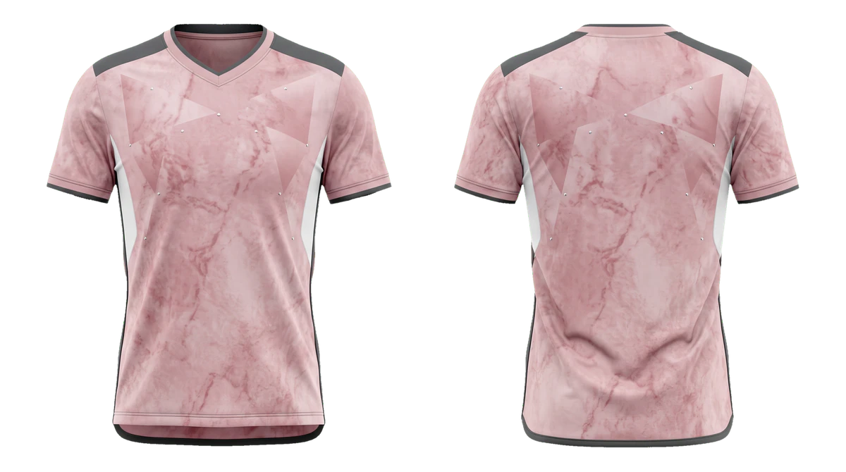 Dusty Rose Graphite Prism Soccer Jersey, original colour preview