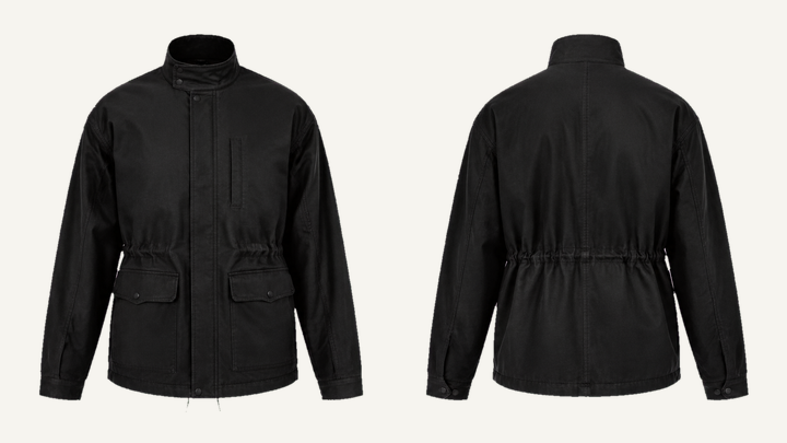 Field Jacket — True Black Waxed Matte Finish, original colour preview