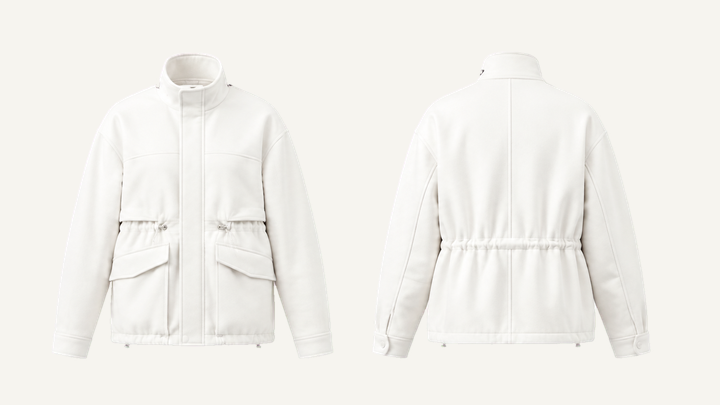Field Jacket — True White Clean Reactive Solid, original colour preview