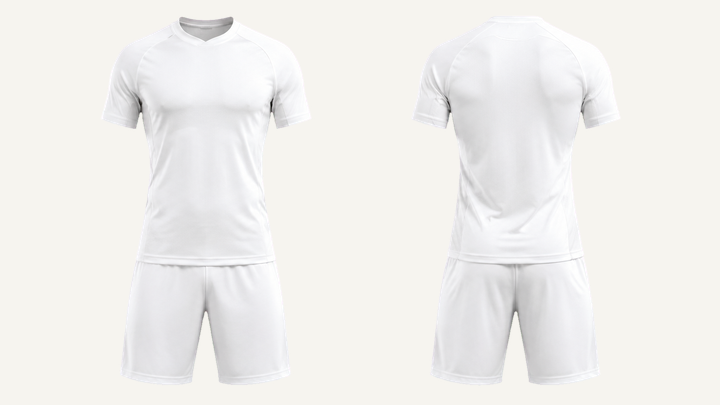 Fitted Performance Soccer Jersey — True White Clean Reactive Solid, original colour preview