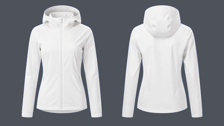 Fitted Running Shell — True White, original colour preview