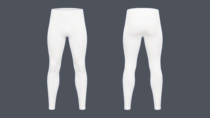 Full-Length Run Tight — True White, original colour preview
