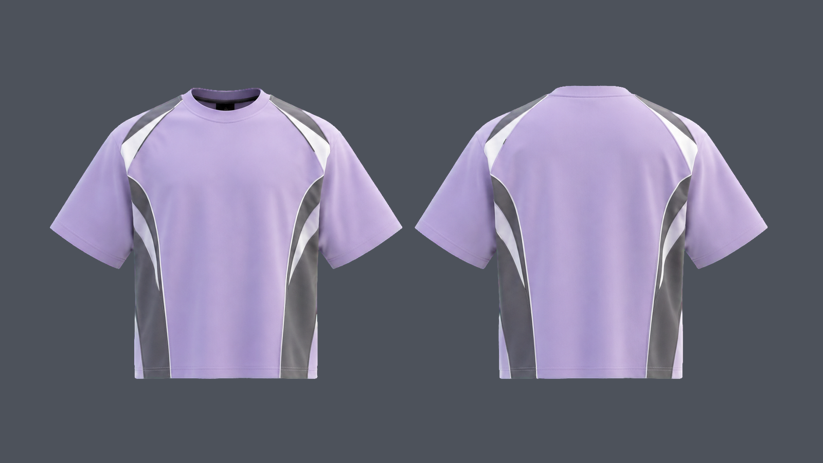Atlas Square Tee — Lavender, original colour preview
