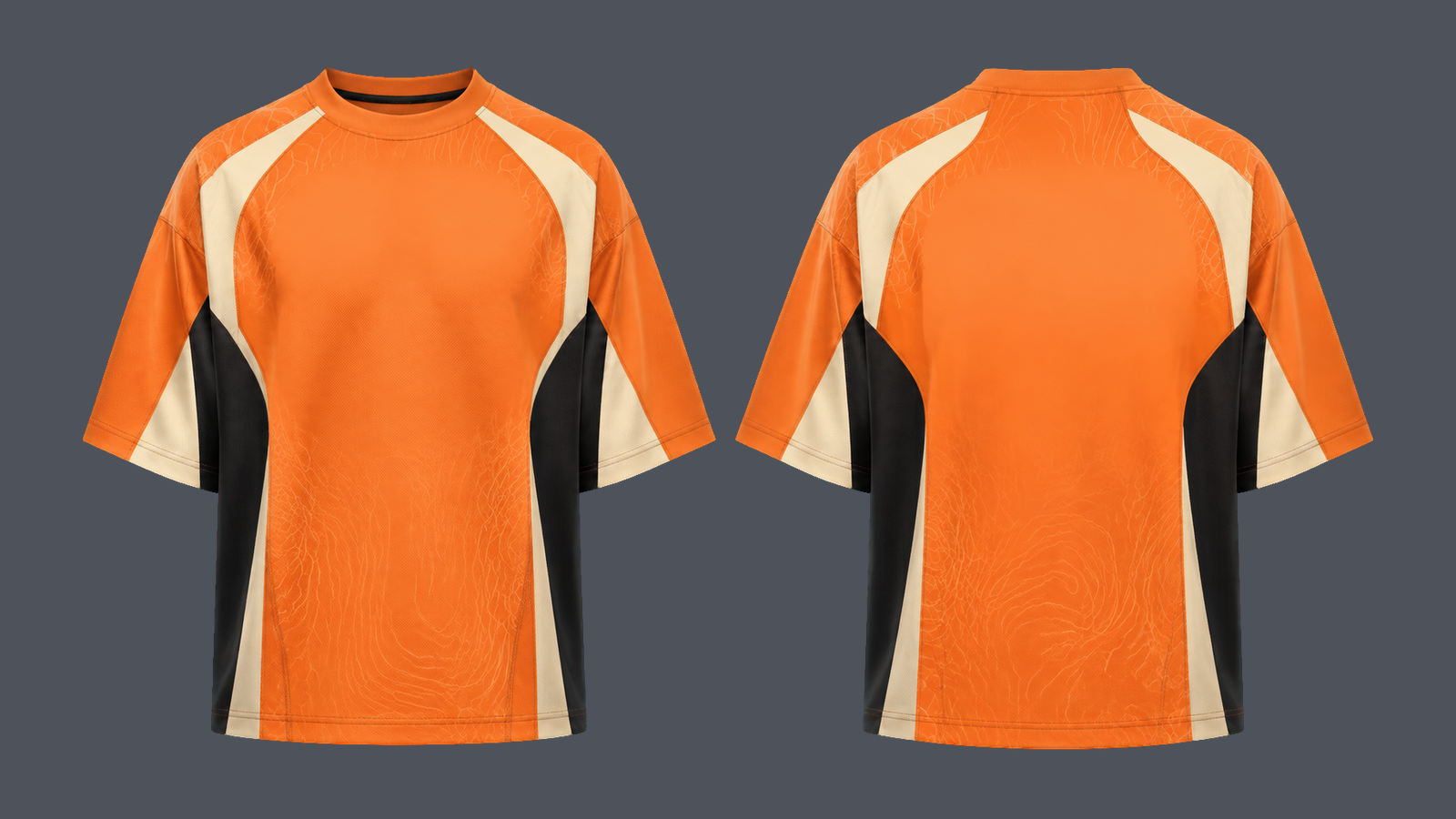 Iron Drop Shoulder Tee — Warm orange, original colour preview