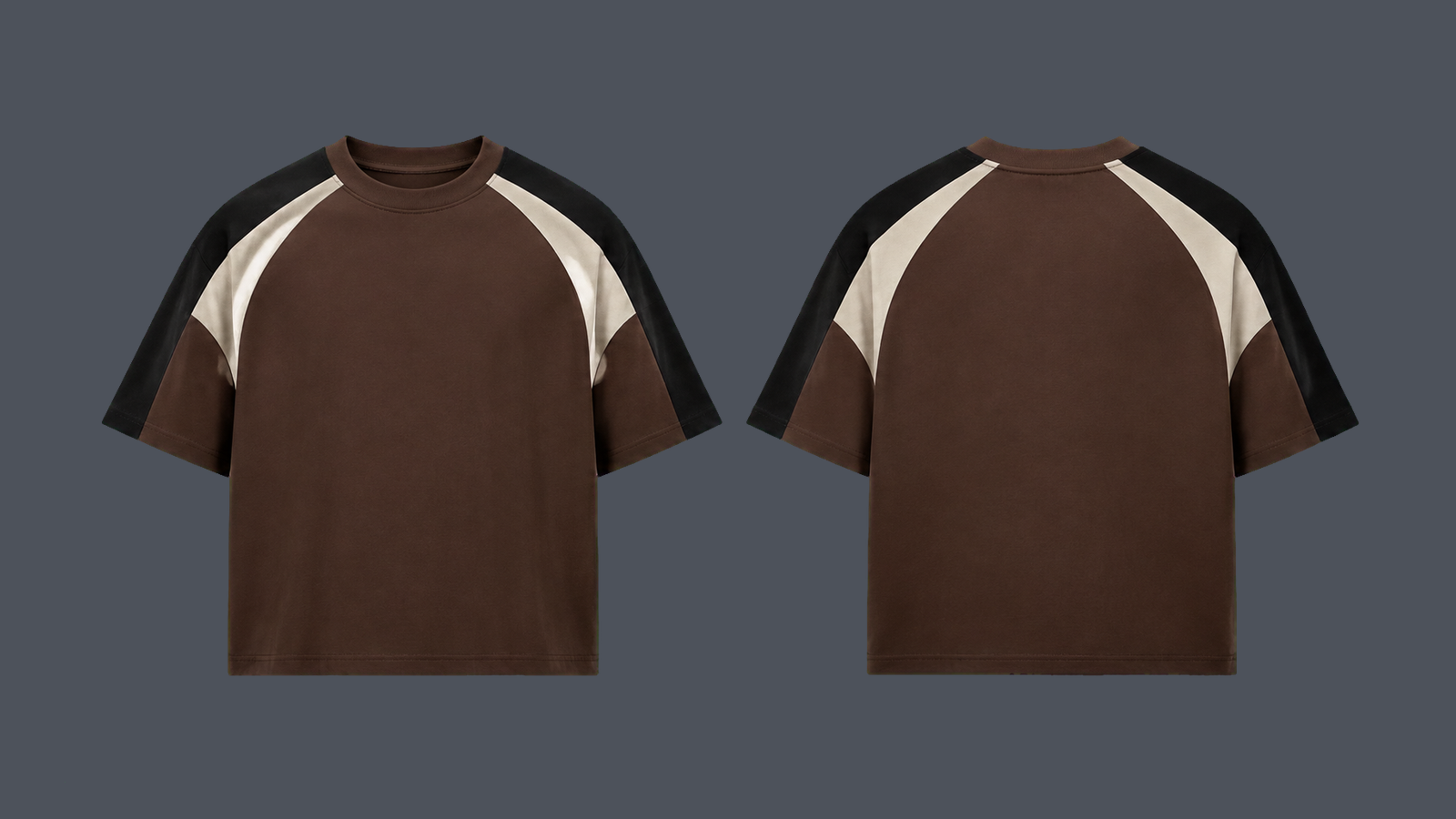 Power Panel Tee — Chocolate brown, original colour preview