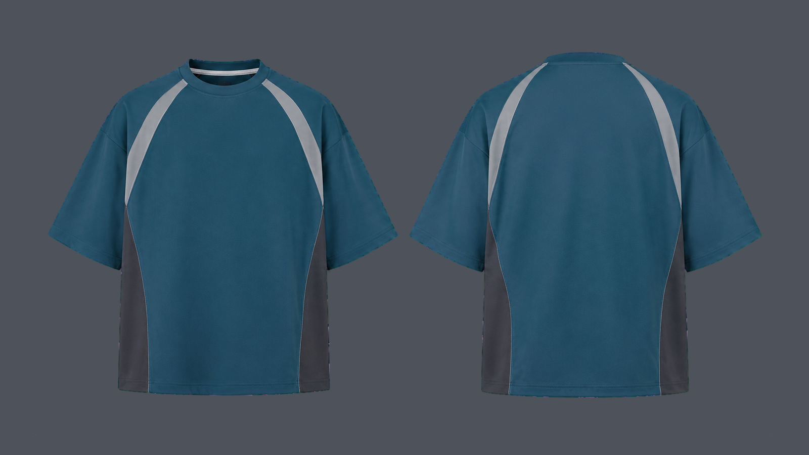 Vapor Wide Tee — Petrol blue, original colour preview