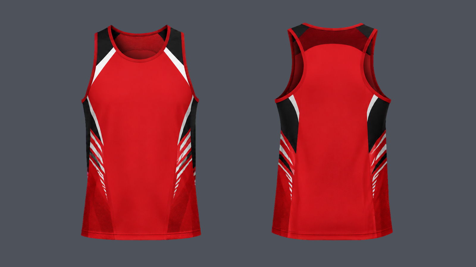 Forge Mesh Tank — Crimson, original colour preview