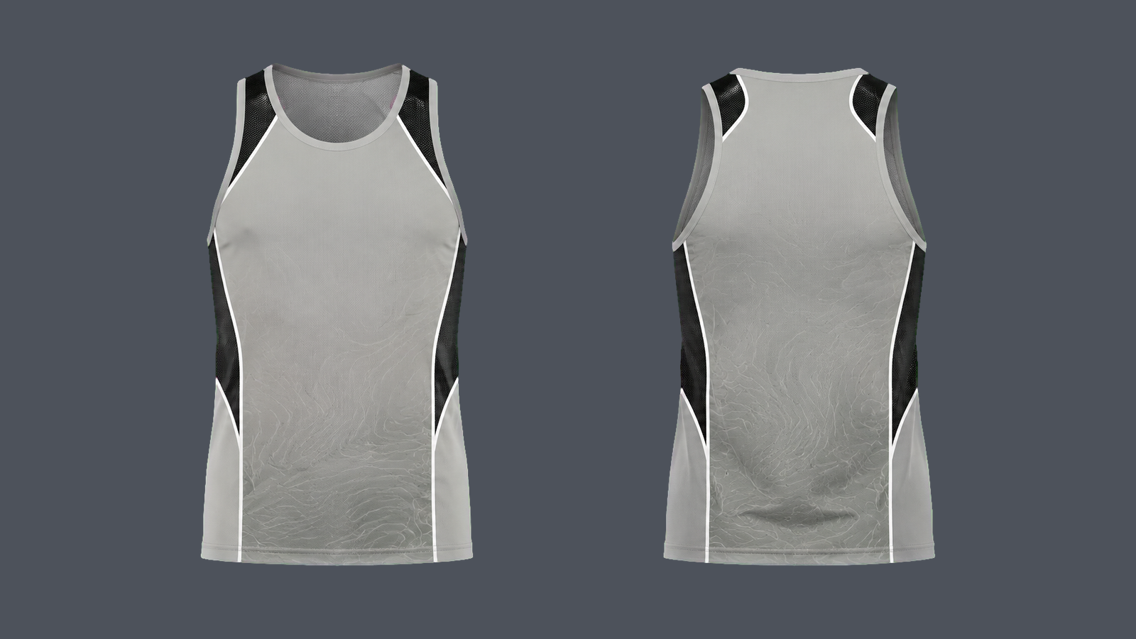 Vector Mesh Singlet — Stone grey, original colour preview