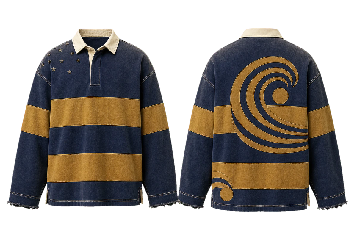 Harbor Stripe rugby polo, original colour preview