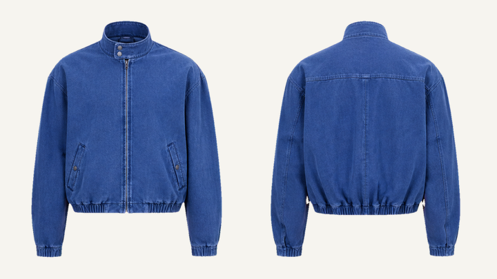 Harrington Jacket — Cobalt HSL Master Pigment Dyed, original colour preview