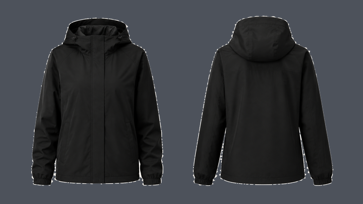 Hooded Rain Shell — True Black, original colour preview