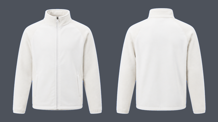 Hybrid Fleece Jacket — True White, original colour preview