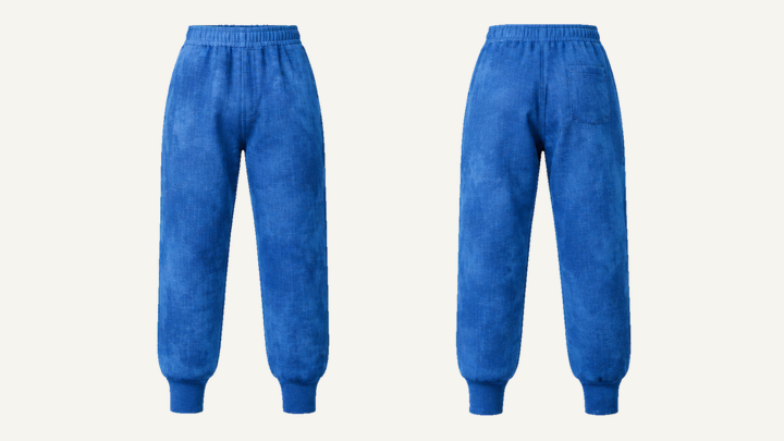 Jogger Pants — Cobalt HSL Master Tonal Cloud Wash, original colour preview