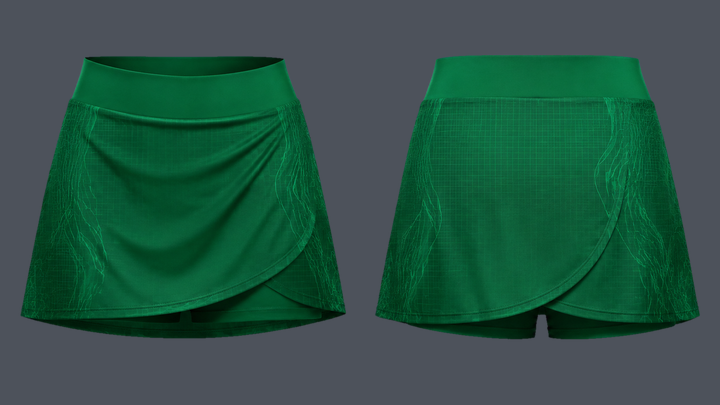 Contour Grid Women's Lacrosse Kilt Skort, original colour preview