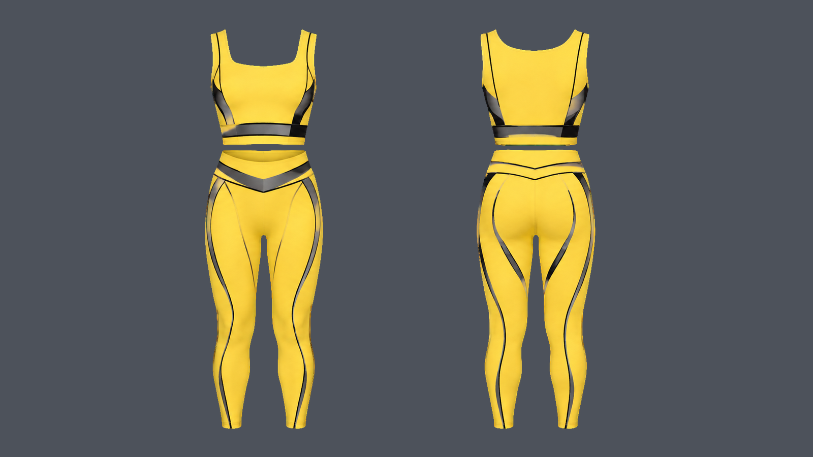 Arc Contour Set — Sun yellow, original colour preview
