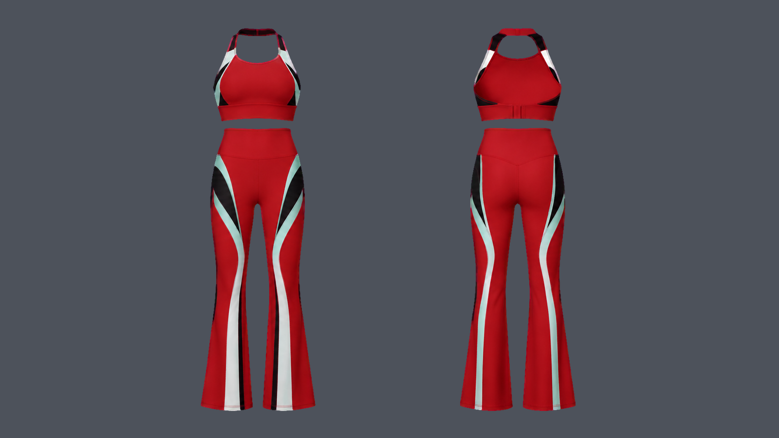 Halo Flare Set — Crimson, original colour preview